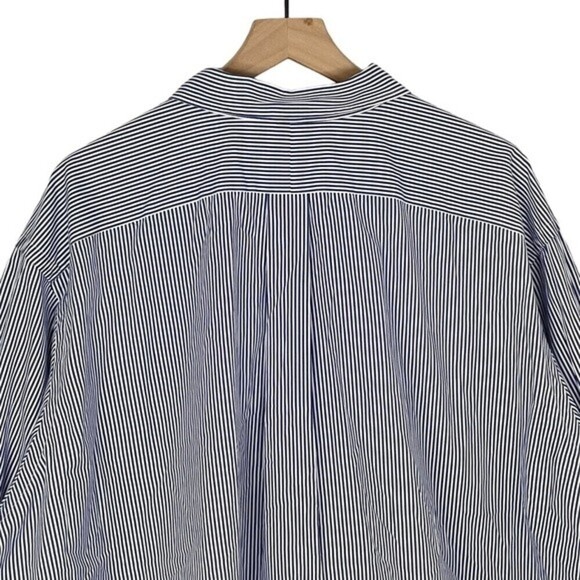 Ralph Lauren Shirt Mens 3XB Classic Fit Vertical Stripe Button Down Coastal Blue - Picture 7 of 12